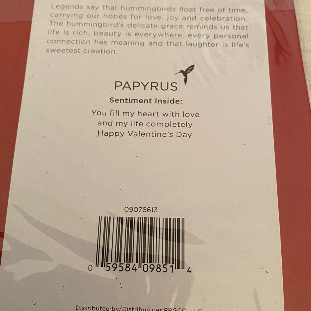 3/$15 NWT “Je t’adore” Happy Valentine’s Day Papyrus Card. “You fill my heart..” - Picture 3 of 3